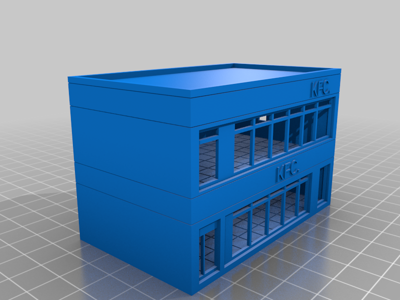 N Scale KFC 2 Story