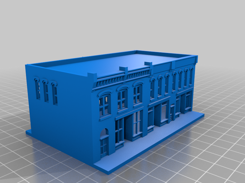 N Scale Shopping Street II Building