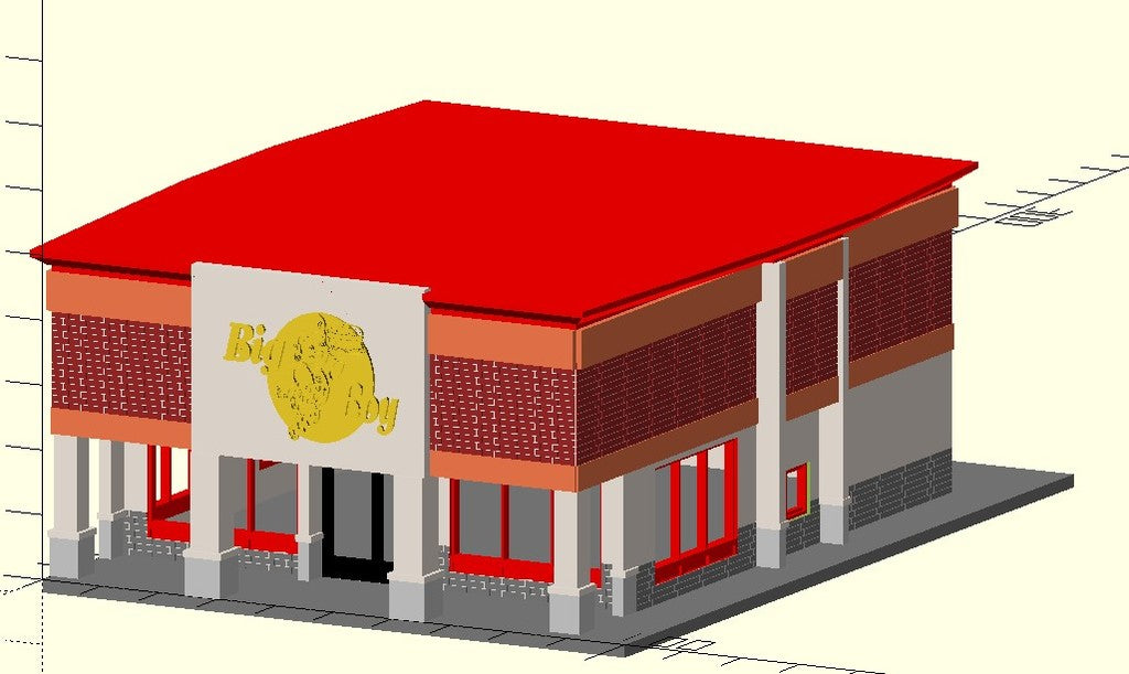 N Scale Big Boy Burgers